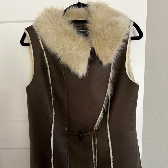 INC international Concepts Faux Suede and Faux Fur Vest - Picture 3 of 11